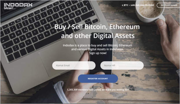 Indodax An Online Market For Buying And Selling Bitcoin In - 