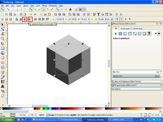 Download Tutorial Create A 3d Cube Logo Using Inkscape Software Steemit