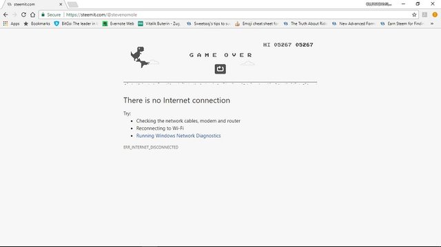 No Wifi Dinosaur Game Google