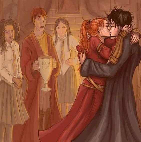 Guiño Teléfono Hipoteca Harry Potter Y Ginny Weasley Libros Dentro Vendedor Almuerzo 6046