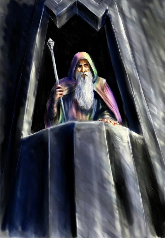 Saruman of many colours by TolmanCotton on DeviantArt - as he appears in the book