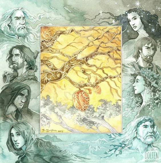 Valar. ManwÃ«, OromÃ«, Namo, Nienna, Varda, AulÃ«, Yavanna, Ulmo. Silmarillion. by Jenny Dolfen