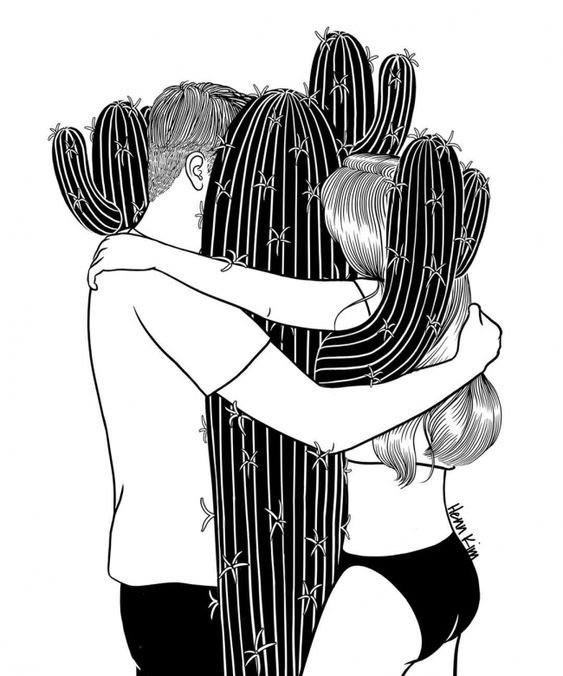 Artista coreano realiza ilustraciones acerca deÂ las dificultades del amor que todo aquel que alguna vez haya tenido una relaciÃ³n entenderÃ¡