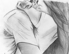 Easy Pencil Drawings Of People Hugging Drawings Of People Kissing Steemit