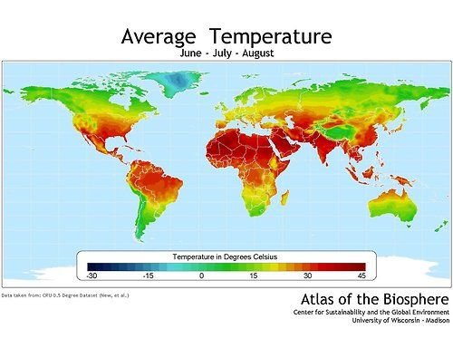Northern Hemisphere Temperature Map Let's Learn About Climate Around The World — Steemit