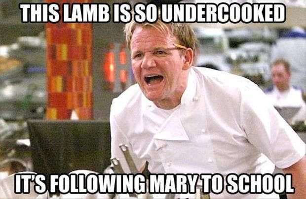Image result for ramsay quotes lamb