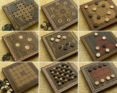 wooden board games