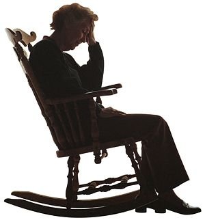 Image result for old lady sitting on a chair silhouette