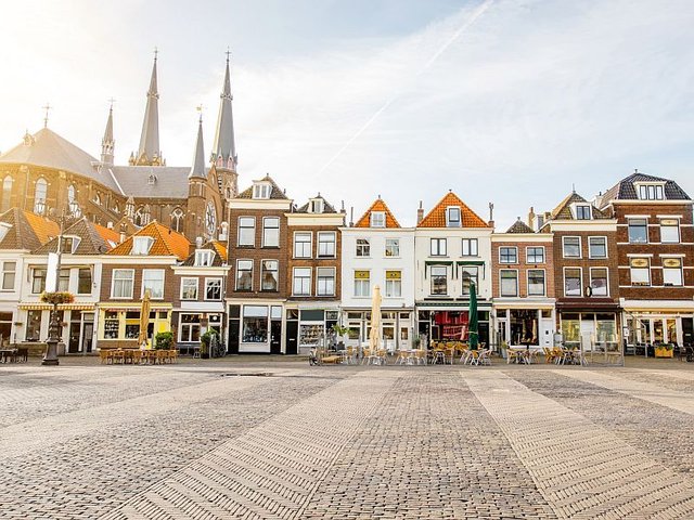 View on cityscape in the Netherlands