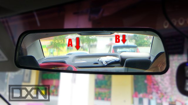 center mirror in car