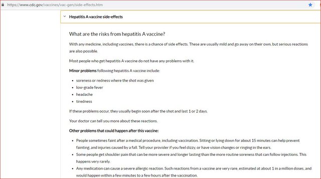 Side Effect Of The Hepatitis A Vaccine Steemit