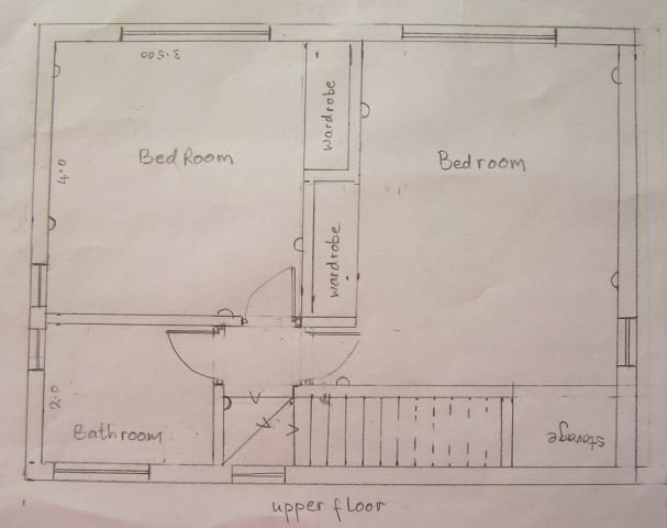 Simple 2 Bedroom House Plan Steemit, Simple Two Bedroom House Plans