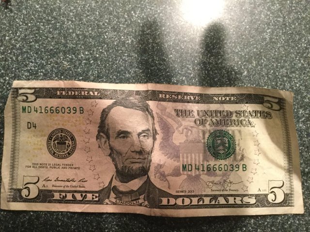 I Found A 5 Bill With 666 I M The Serial Steemit steemit