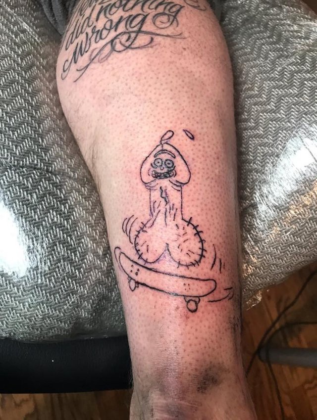 My buddy got a Pickle Rick Tattoo  Album on Imgur