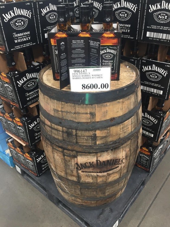 costco sells jack daniels by the barrel steemit