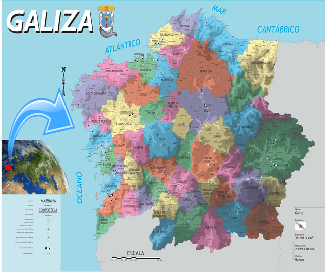 Galiza, Galicia, Galician