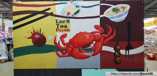 Mural Lorong 8 Toa Payoh Food Centre Mural