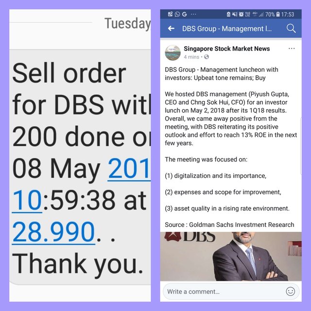 Sell DBS