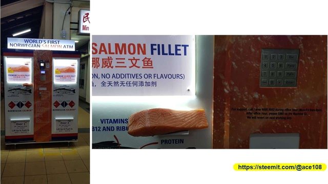 Salmon vending machine