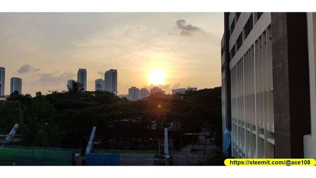 Sunset at Singapore Polytechnic