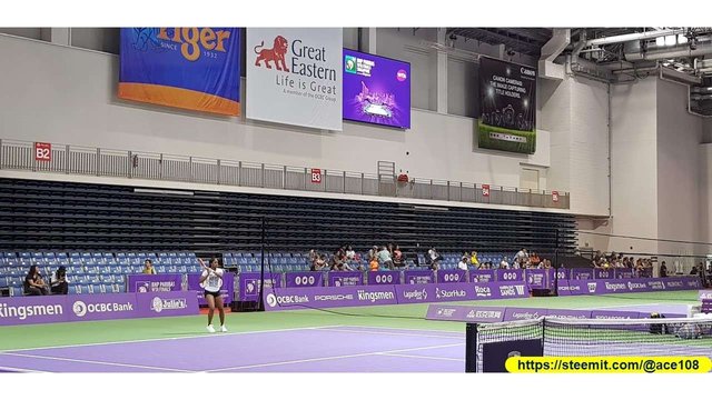 WTA Practice courts40
