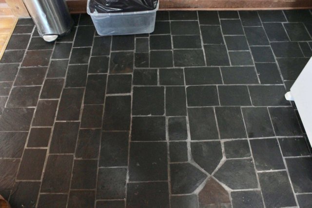 After adding slate sealer