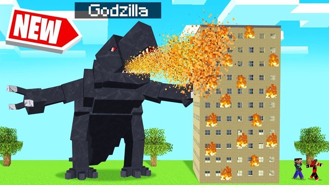 Playing As Godzilla Vs A Minecraft World Steemit