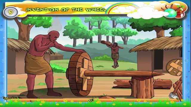 The invention of the wheel