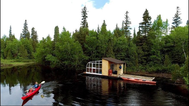 Kayaking Our Way To A Remote Floating Cabin In The Wilderness