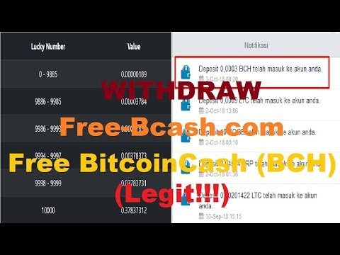 Withdraw Free Bcash Com Free Bitcoincash Bch Payment Proof - 