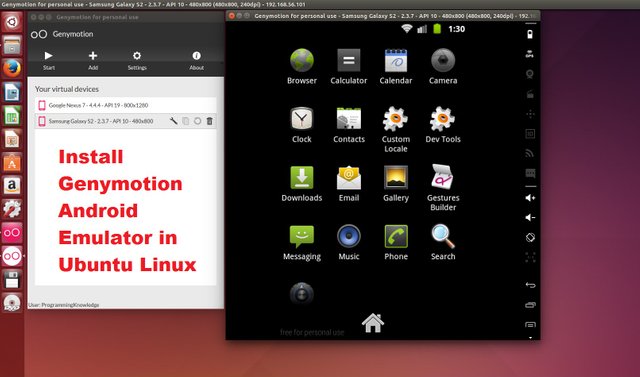 Genymotion android emulator