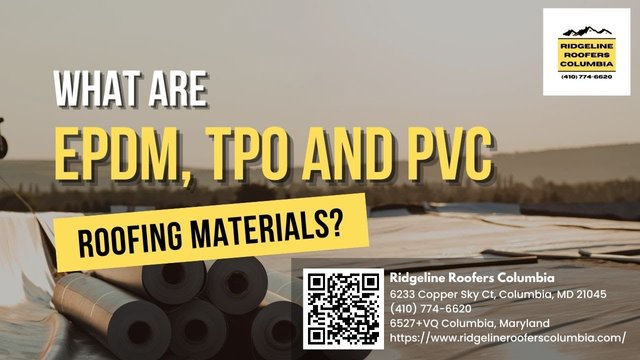 epdm tpo pvc roofing materials