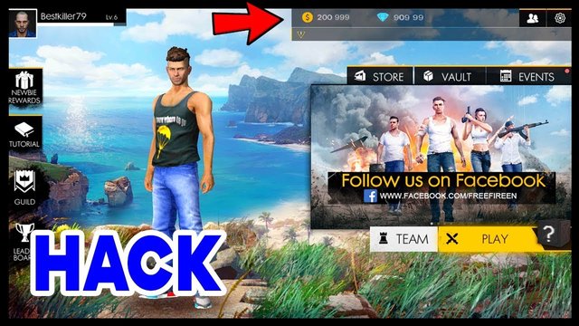 Account Free Fire Diamond Hack 2019