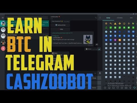 Earn bitcoin by telegram