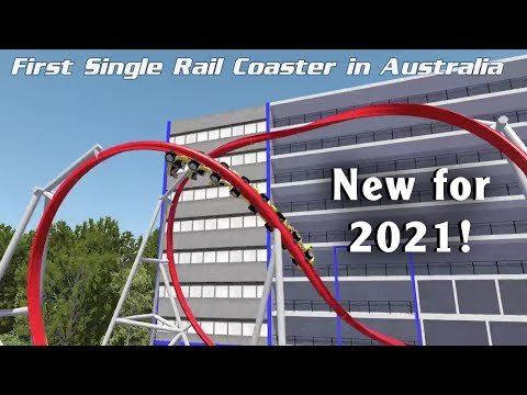 New Intamin Single Rail Coaster for Luna Park Sydney in 2021 POV