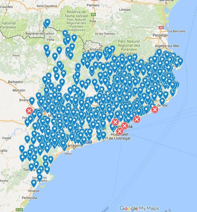 catalan referendum polling places