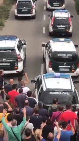 Voice of Catalan shouting for humanity's right to Vote #catalanreferendum2017