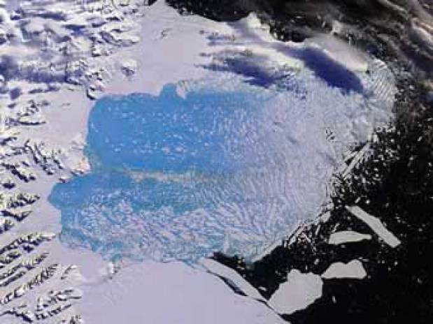 Antarctic ice sheet melts, volcanic activity not "global warming" or "climate change" unless referring to  sun's effect on earth volcanic activity