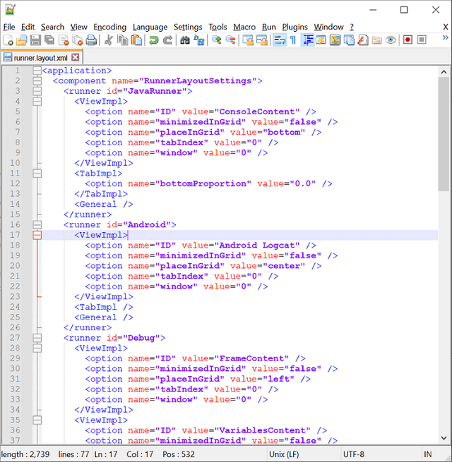 Display the console output