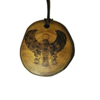 Tutankhamun Falcon King Tut Egyptian Deities God Perfection Egyptian Deities God Necklace Wooden Charm Pendant #Tutankhamun