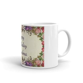 Happy Birthday Grandma Floral Mug #Grandma