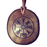 Vegvisir Scented Charm Nordic Compass Norse Protection symbol Wooden Oil Diffuser  #Viking