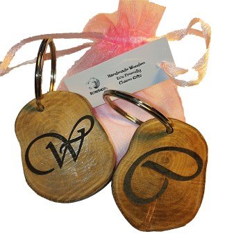 Personalised Hand Crafted Key fob Keyring - Natural Handmade Engraved Wooden Gifts #Personalised