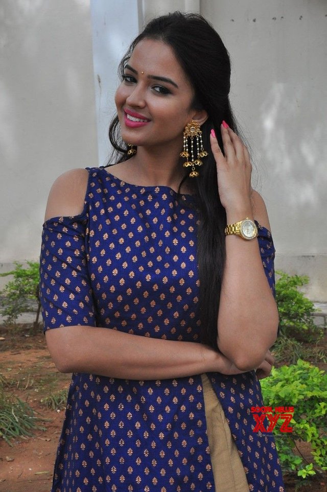 Actress Poojitha Ponnada Stills From Darshakudu Pressmeet