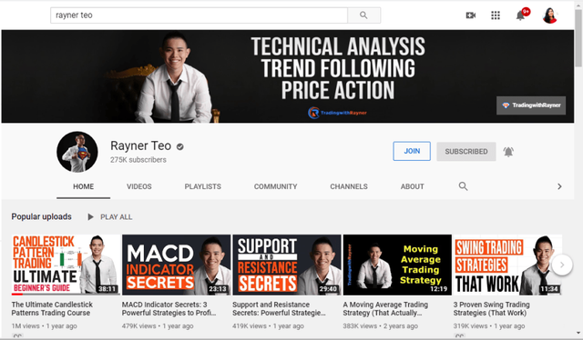 Rayner Teo on Youtube: Teaching Forex trading in the Philippines