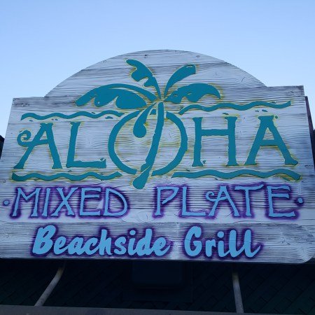 Aloha Mixed Plate Sign