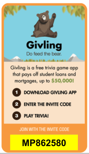 Join Givling with code MP862580