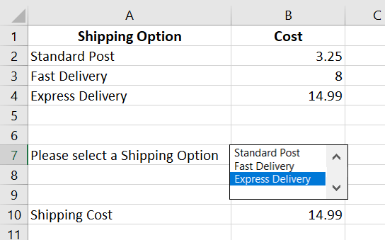 Form Controls in Excel