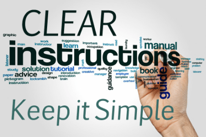 Image result for clear instruction