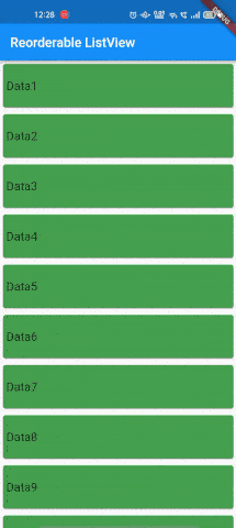 use ReorderableListView in Flutter